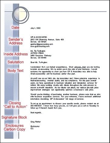 Enclosures cover letter sample